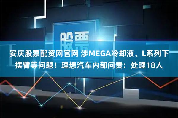 安庆股票配资网官网 涉MEGA冷却液、L系列下摆臂等问题！理想汽车内部问责：处理18人